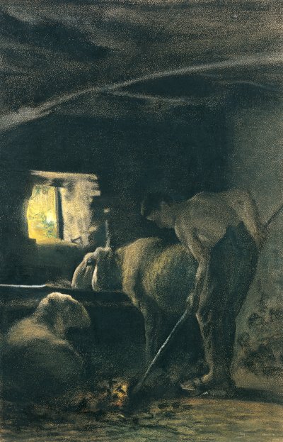 安定して 作： Giovanni Segantini