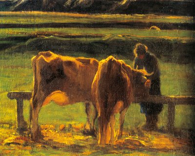 イタリア, ローマ, アッラ・スタンガ 作： Giovanni Segantini