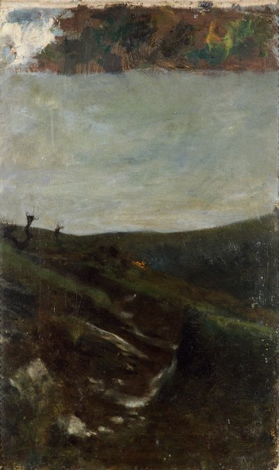 ミラノ近郊の風景 作： Giovanni Segantini