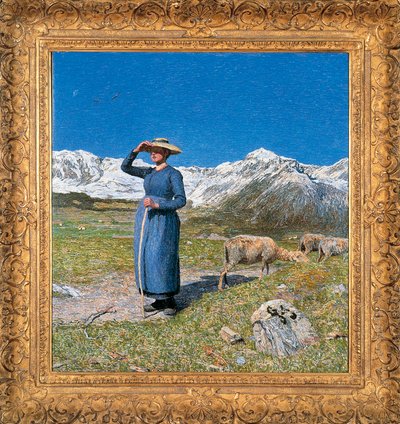アルプスの真昼 作： Giovanni Segantini