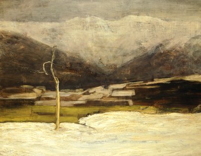 サボニーノ・ランドスケープ 作： Giovanni Segantini