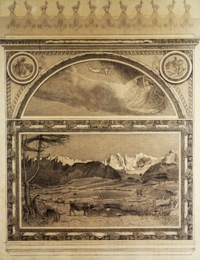 アルプスのトリプティクのための習作、人生 作： Giovanni Segantini