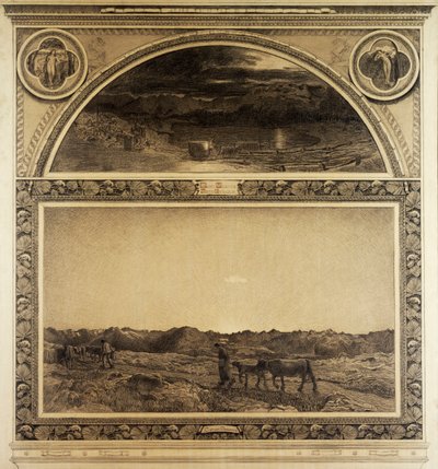 アルプス・自然のトリプティクのための習作 作： Giovanni Segantini
