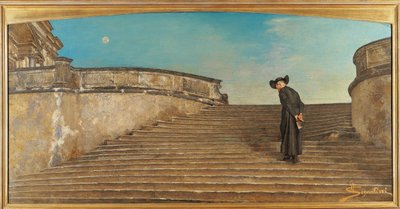 スイス、サンモリッツ、ア・メッサ・プリマ 作： Giovanni Segantini