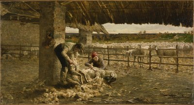 羊飼い、1883年から1884年 作： Giovanni Segantini