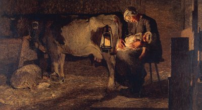 二人の母親 作： Giovanni Segantini