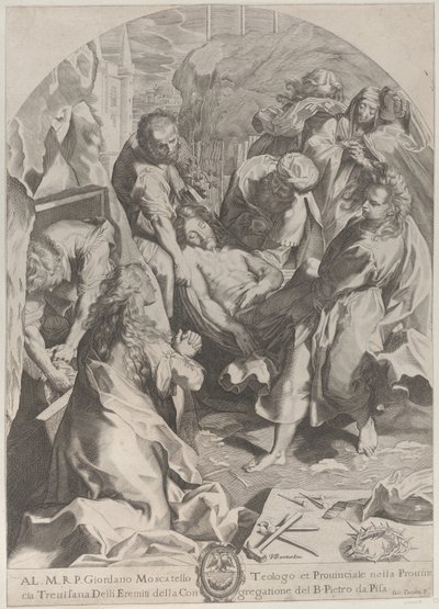 埋葬、約。 1622年。 作： Giovanni Temini