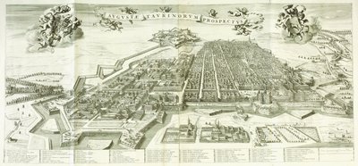トリノの眺め、1672年 作： Giovanni Tommaso Borgonio