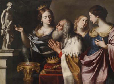 ソロモン王の妻が彼を偶像崇拝に導く 作： Giovanni Venanzi di Pesaro