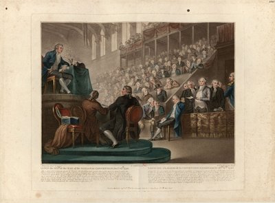 1792 年 12 月、1796 年 12 月の全国大会前のルイ 16 世。 作： Giovanni Vendramini