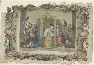 Het sacrament van de biecht IV. 悔い改めの秘跡 / IV. 悔い改めの秘跡 (オブジェクトのタイトル) 七つの秘跡（シリーズタイトル） 作： Giovanni Volpato