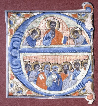 使徒たちを祝福するキリスト、c.1260-1270 作： Giovanni da Gaibana