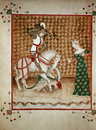 ドラゴンを倒す聖ジョージ 作： Giovanni di Benedetto da Como