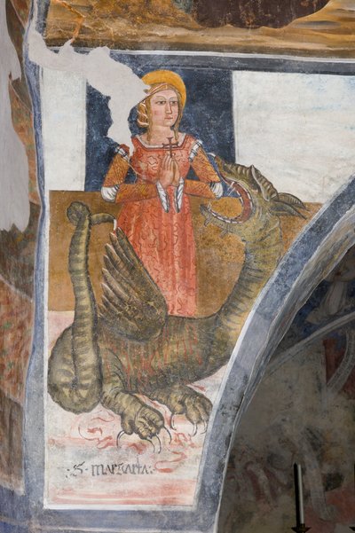 殉教者アンティオキアの聖マーガレット 作： Giovanni di Cherasco Botoneri