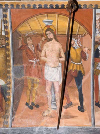キリスト受難物語鞭打たれたイエス 作： Giovanni di Cherasco Botoneri