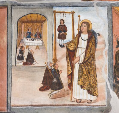 サント・ドミンゴ・デ・ラ・カルサーダの聖ヤコブの奇跡 作： Giovanni di Cherasco Botoneri