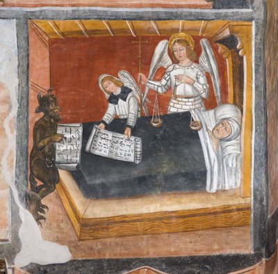 死の床での魂の審判 作： Giovanni di Cherasco Botoneri