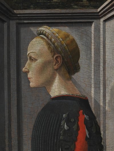 女性の肖像画。 作： Giovanni di Franco
