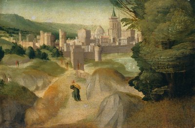 伝説のシーン、おそらく c. 15151520。 作： Giovanni di Lorenzo Larciani