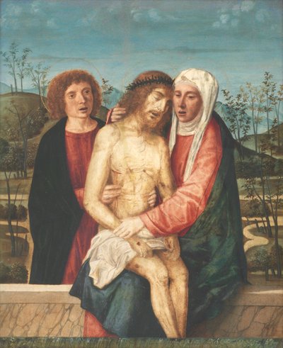 聖母マリアと聖ヨハネのピエタ 作： Giovanni di Niccolo Mansueti