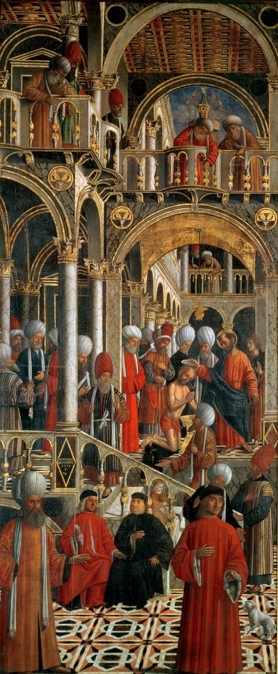 聖マルコによる聖アニアナの洗礼、1524年頃 作： Giovanni di Niccolo Mansueti