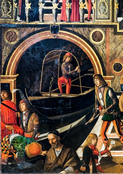 十字架の聖遺物によるベンヴェグヌード・ダ・サン・ポロの娘の奇跡的な癒し 1502年頃（油彩・カンヴァス） 作： Giovanni di Niccolo Mansueti