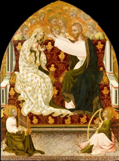 聖母の戴冠式、ca。 1455年。 作： Giovanni di Paolo