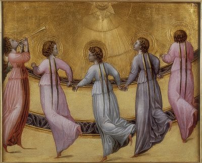 5つのダンスの天使。 1436年頃 作： Giovanni di Paolo