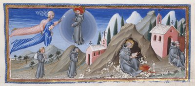 ダンテ・アリギエーリによる「神曲」のイラスト、1450年頃（ベラム）（1109310の詳細） 作： Giovanni di Paolo