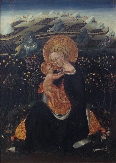 謙遜の聖母 作： Giovanni di Paolo