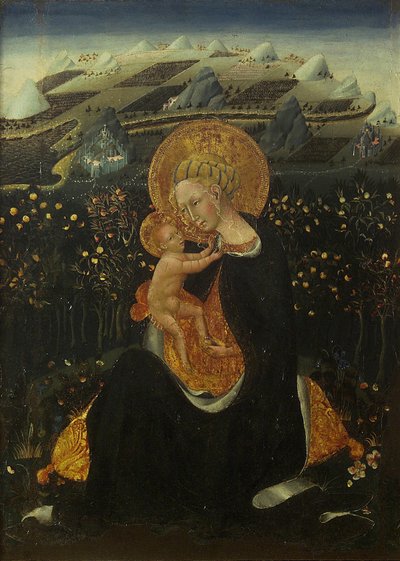 謙遜の聖母 作： Giovanni di Paolo