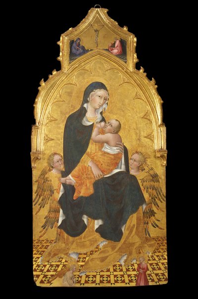 子供と天使とマドンナ。 告知 作： Giovanni di Paolo