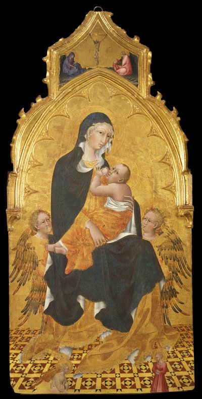 子供と天使とマドンナ。受胎告知、c。 1440 作： Giovanni di Paolo