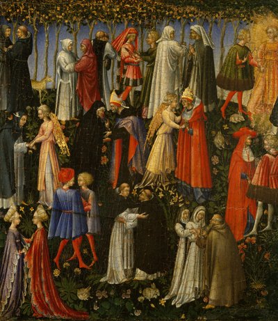 パラダイス、1445。 作： Giovanni di Paolo