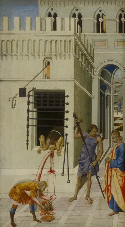 バプテスマの聖ヨハネの冒頭 作： Giovanni di Paolo