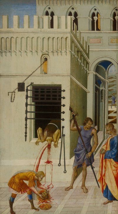 洗礼者聖ヨハネの斬首、1455-1460 作： Giovanni di Paolo