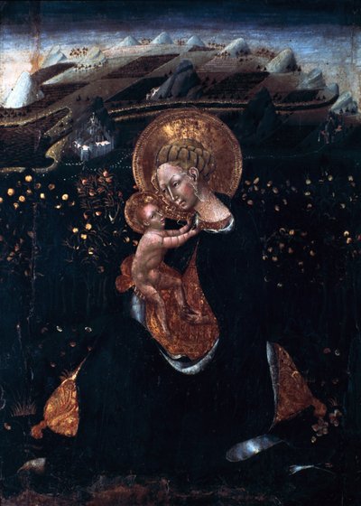 15世紀の謙虚な処女 作： Giovanni di Paolo