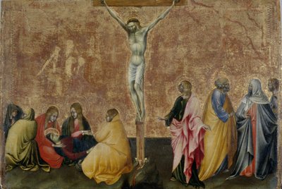 キリストのはりつけ、c.1445（ポプラの木のテンペラ） 作： Giovanni di Paolo di Grazia