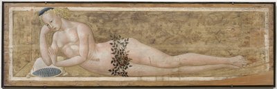 リクライニングの若い男 作： Giovanni di Ser Giovanni,