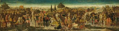 カッソーネの正面からの戦闘シーン 作： Giovanni di Ser Giovanni Scheggia