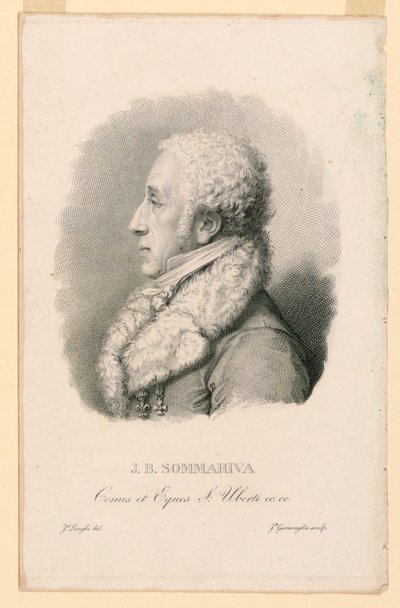 J. B. ソマリヴァ (1760-1826) の肖像 作： Giovita Garavaglia