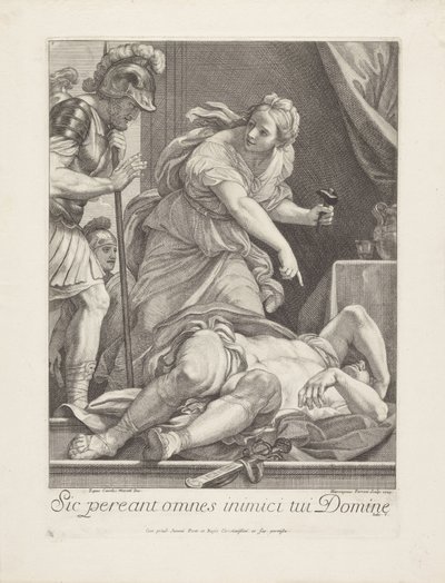 ヤエルは殺されたシセラをバラクに見せる 作： Girolamo Ferroni