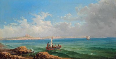 ジローラモ・ジャンニ、マルサ・シロッコへの海からのアプローチ 作： Girolamo Gianni