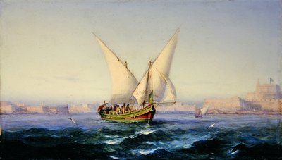 バレッタ港沖 作： Girolamo Gianni