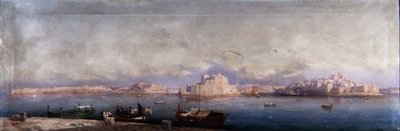 グランドハーバー、ヴァレッタ 作： Girolamo Gianni