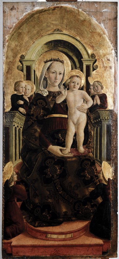 聖母子像 - 油彩・パネル 作： Girolamo Giovanni