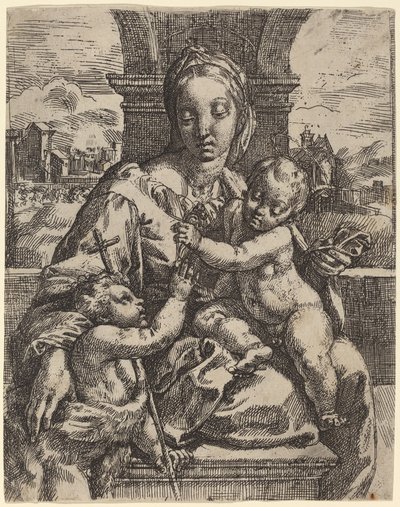 マドンナ・アルドブランディーニ 作： Girolamo Imperiale I after Raphael