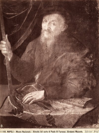 テーラーの肖像、1520-69 作： Girolamo Mazzola Bedoli