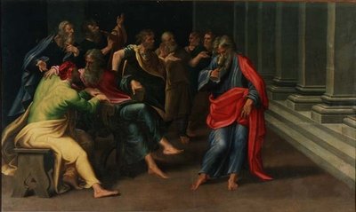 毒入りの聖杯を飲む聖ヨハネ 作： Girolamo Mazzola Bedoli