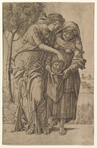 ジュディスと彼女の女中、ホロフェルネスの首、1500年から1530年。 作： Girolamo Mocetto